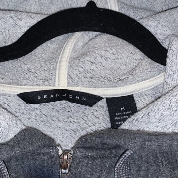 Vintage Sean John gray hooded jacket size Medium - Picture 3 of 7